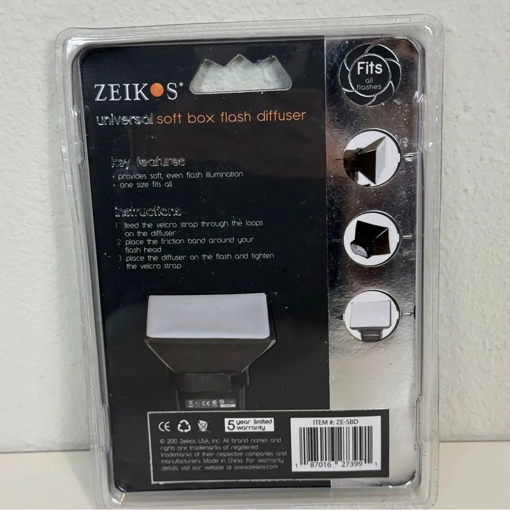 Zeikos Universal Soft Box Flash Diffuser NIP